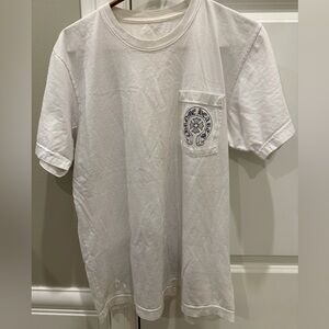 100% Authentic Chrome Heart -Iconic Pocket T-Shirt-White